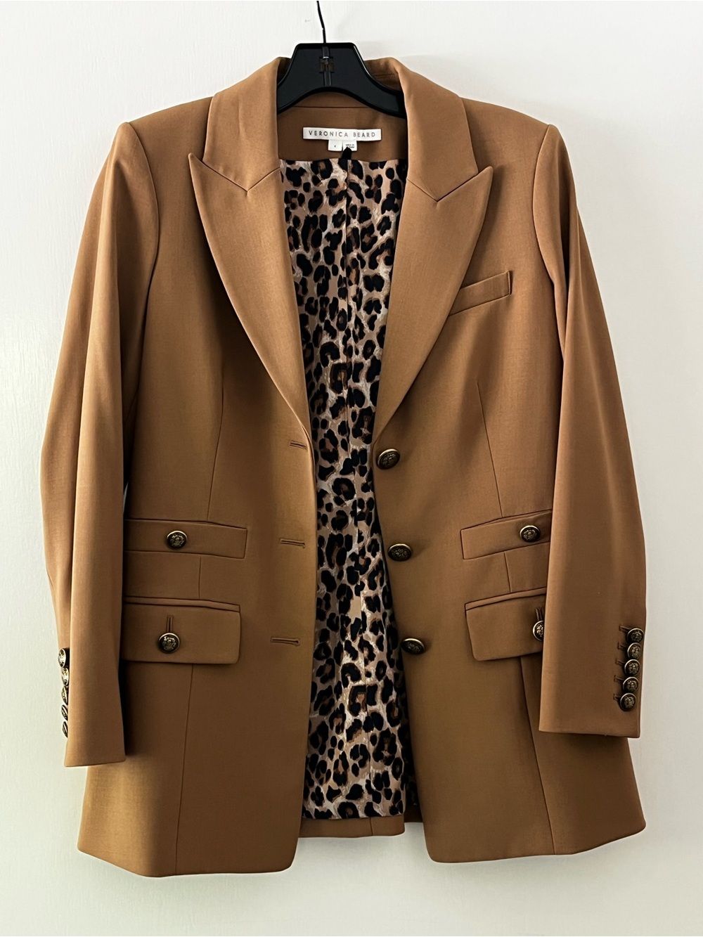 Veronica Beard Terre Dickey jacket camel